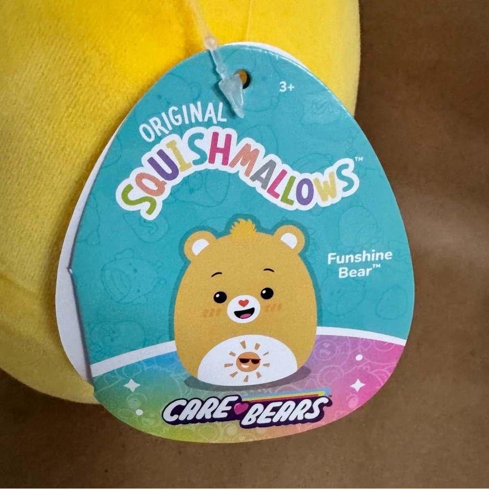 NWT 8” Squishmallows Care Bears Funshine Bear. - Picture 6 of 8